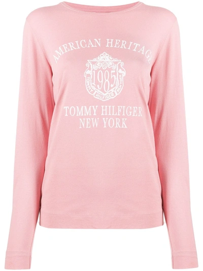 Tommy Hilfiger Heritage Print T-shirt In Pink