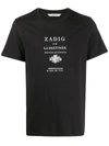 Zadig & Voltaire Slogan Print T-shirt In Black