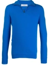 Pringle Of Scotland Half-zip Cashmere Jumper In Blue