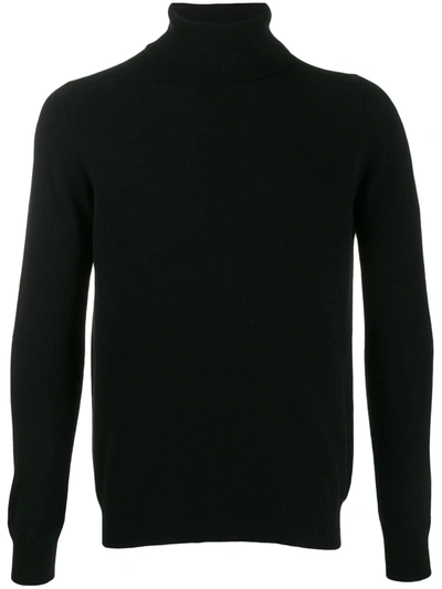 Pringle Of Scotland Roll Neck Cashmere Jumper In Black