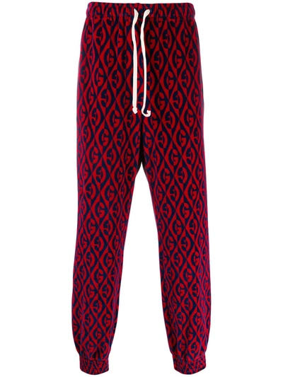 Gucci Logo Track Trousers In Red