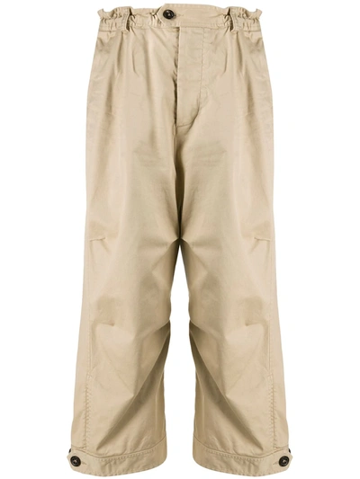 Dsquared2 Oversized Workwear Trousers In Neutrals
