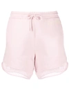 Kenzo Mesh Trim Shorts In Pink