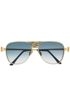 Anna-karin Karlsson Youtiger Sunglasses In Gold