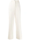 Theory Crepe Trousers In White