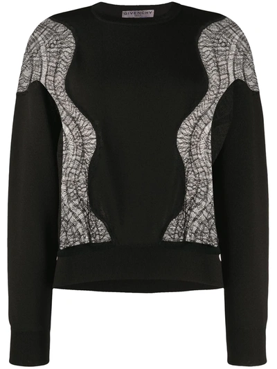 Givenchy Lace Insert Jumper In Black