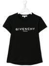 Givenchy Teen Short Sleeve Logo T-shirt In Black