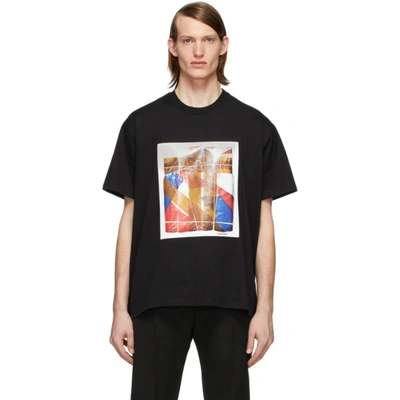 Burberry Tape Detail Print T-Shirt In Black | Modesens