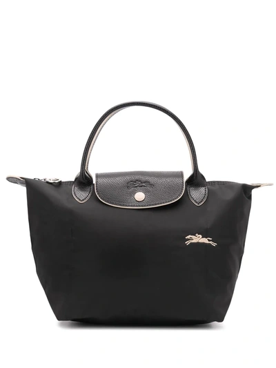 Longchamp Small Le Pliage Tote Bag In Black