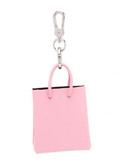 Medea Tote Bag-charm Keyring In Pink