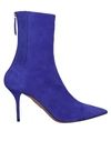 Aquazzura Ankle Boots In Purple