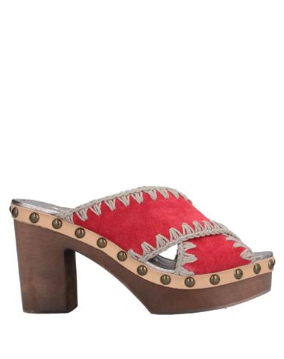 Mou Sandals In Red