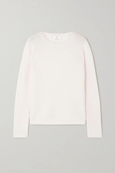 Allude Ribbed Cashmere Sweater In Cream