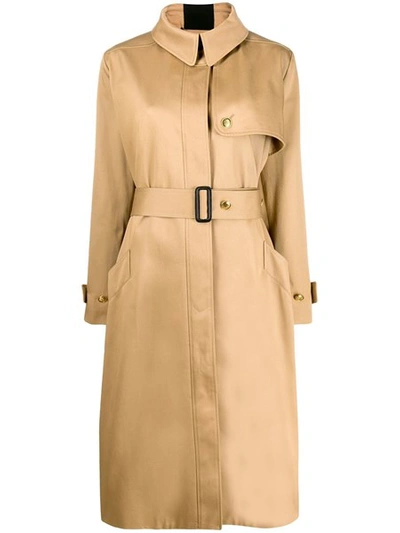 Givenchy Stripe Detail Trench Coat In Biege