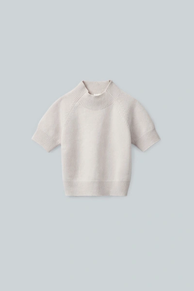 Cos Kids' Short-sleeved Cashmere Top In Beige