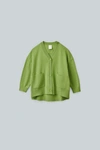 Cos Kids' Rounded Merino Cardigan In Green