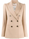 Chloé Double-breasted Blazer In Neutrals
