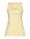 Liu •jo Tank Tops In Yellow