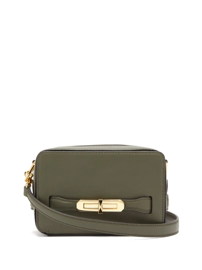 Alexander Mcqueen The Myth Small Leather Cross-body Bag In Khaki