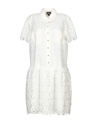 Just Cavalli Short Dresses In White