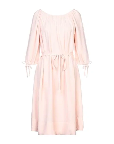 French Connection Midi Dresses In Light Pink