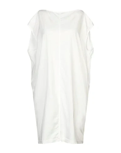 Rick Owens Drkshdw Short Dress In White