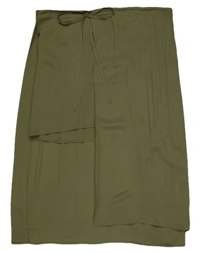 Mauro Grifoni Midi Skirts In Military Green