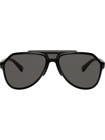 Dolce & Gabbana Viale Piave 2.0 Sunglasses In Black