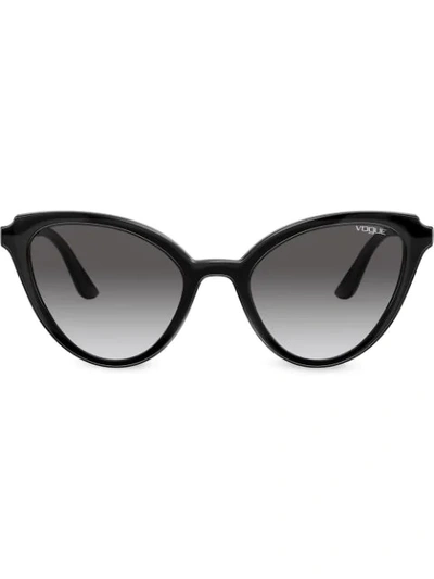Vogue Eyewear Mod Cut Cat-eye Frame Sunglasses In Black