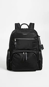 Tumi Voyager Carson Nylon Backpack In Black/ Gold