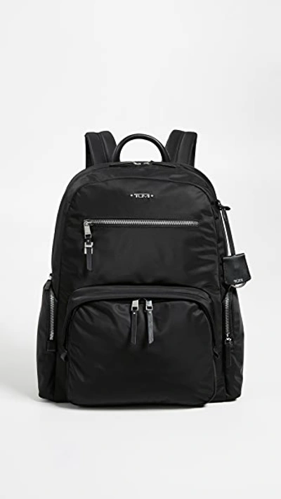 Tumi Voyager Carson Nylon Backpack In Black/ Gold