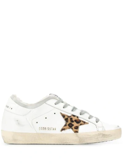 Golden Goose Hi Star Leather Low-top Sneakers In White