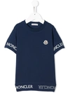 Moncler Kids T-shirt Maglia T-shirt For Girls In Blue