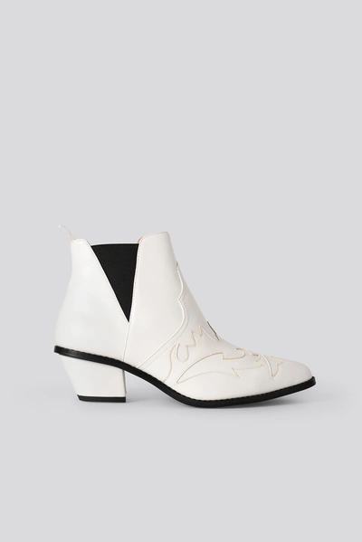 Na-kd Ankle Cowboy Bootie - White