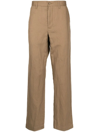 Polo Ralph Lauren Men's Big & Tall Straight Fit Linen-blend Pants In Desert Khaki