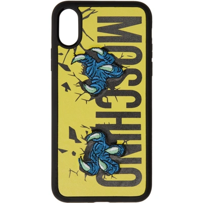 Moschino Monster Hands Iphone X / Xs Cover In 1027 Yello