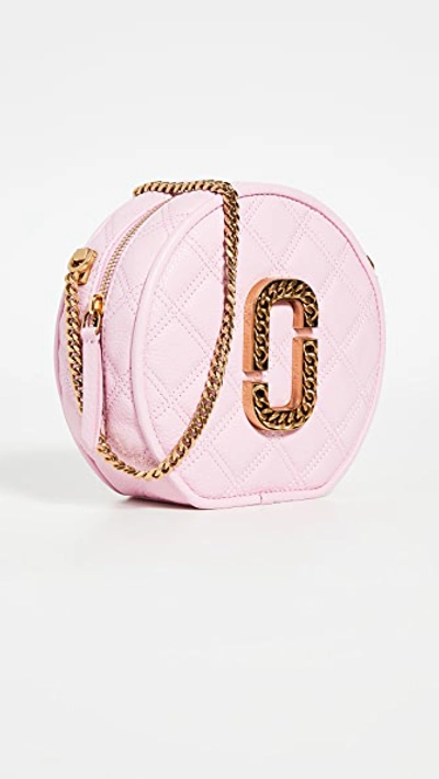 The Marc Jacobs Round Crossbody Bag In Powder Pink