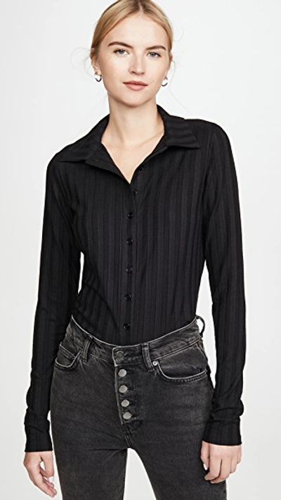 Reformation Laurie Top In Black