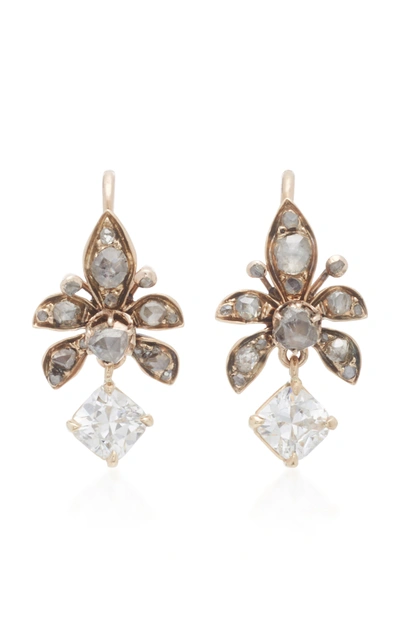 Mindi Mond 18k Rose Gold And Diamond Earrings