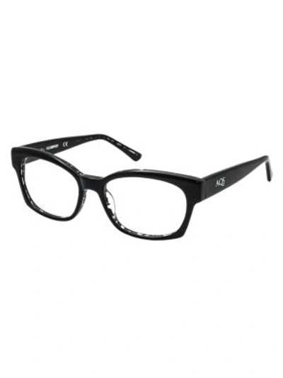 Aqs Mia 51mm Square Optical Glasses In Black