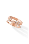 Messika Move Romane Diamond & 18k Rose Gold Ring