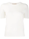 Nuur Viscose T-shirt S/s Crew Neck In White