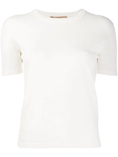 Nuur Viscose T-shirt S/s Crew Neck In White