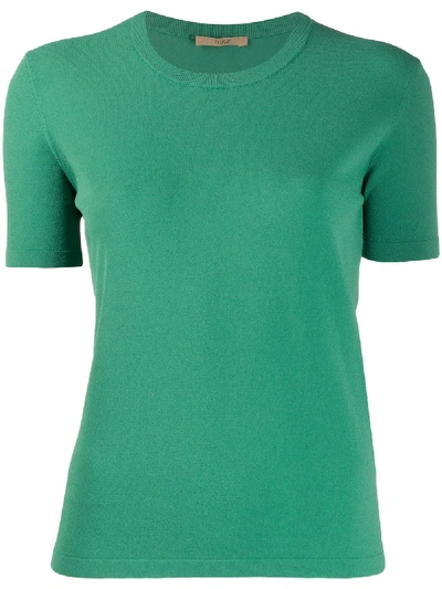 Nuur Viscose T-shirt S/s Crew Neck In Green