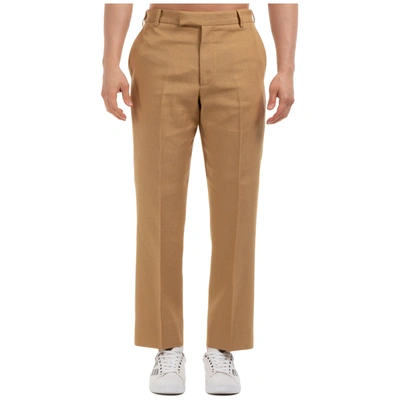 Gucci Linen And Viscose Trousers In Beige