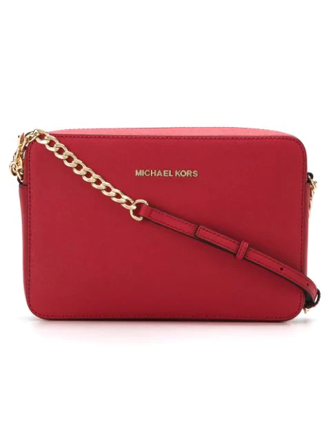 michael kors red crossbody bag