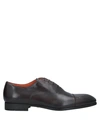 Santoni Lace-up Shoes In Dark Brown