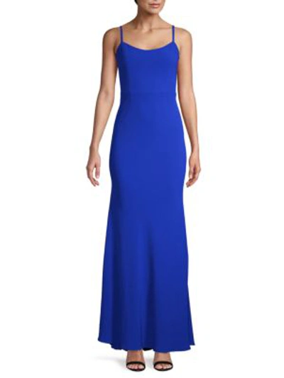 Dress The Population Jodi Mermaid Gown In Electric Blue