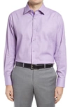English Laundry Geometric Regular Fit Dress Shirt In Lavender