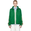 Gucci Gg-jacquard Side-stripe Technical Track Jacket In Green